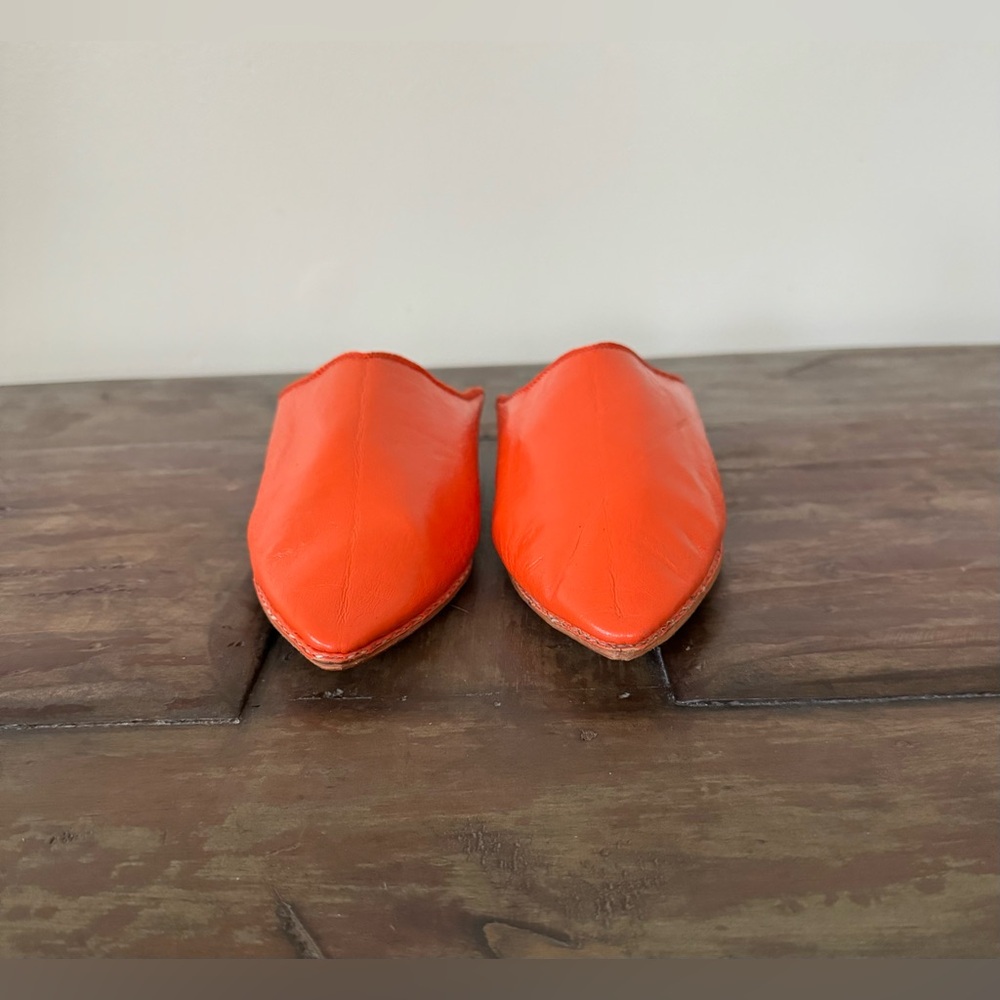 Moroccan‎ handmade all leather Babouche shoes/slippers in Sz M - Picture 3 of 10